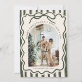 メリークリスマスボウエレガントフォト シーズンカード (正面)