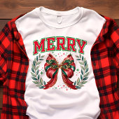 メリークリスマスボウフェスティバルコケット トライブレンドＴシャツ