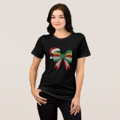 メリークリスマスボウ トライブレンドTシャツ (正面全面)