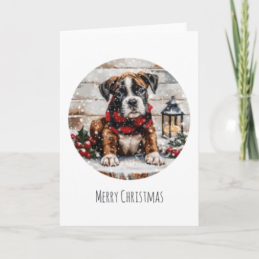 メリークリスマスボクサーパピー シーズンカード (正面)