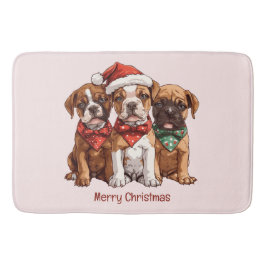 メリークリスマスボクサー バスマット
