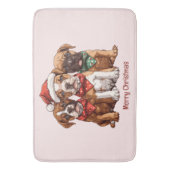 メリークリスマスボクサー バスマット (正面縦)