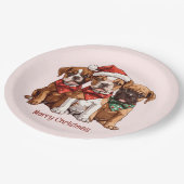 メリークリスマスボクサー ペーパープレート (アングル)