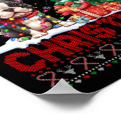 メリークリスマスボストンテリア愛犬家醜いXma ポスター (角)