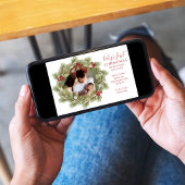 メリークリスマスボタニカルウィンターホリデーリース シーズンカード