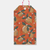 メリークリスマスボタニカルカスタムグリーティング名 ギフトタグ (裏面)