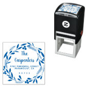 メリークリスマスボタニカルガーランド筆跡 セルフインキングスタンプ (インサイチュ)