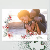 メリークリスマスボタニカルサイドリース写真 シーズンカード