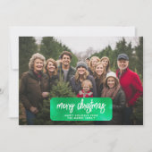 メリークリスマスボタニカルチェリー絞り染め – 写真 シーズンカード (正面)