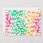 メリークリスマスボタニカルチェリー絞り染め – 写真 シーズンカード (裏面)