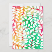 メリークリスマスボタニカルチェリー絞り染め – 写真 シーズンカード (裏面)