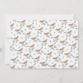 メリークリスマスボタニカルバードツーフォトファミリー シーズンカード (裏面)