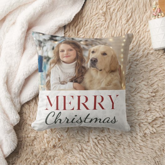 メリークリスマスボタニカルフォトクリスマス クッション (ブランケット)