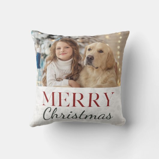 メリークリスマスボタニカルフォトクリスマス クッション (裏面)