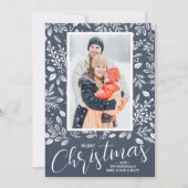 メリークリスマスボタニカルフォトデニム シーズンカード (正面)