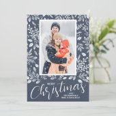 メリークリスマスボタニカルフォトデニム シーズンカード (スタンド正面)