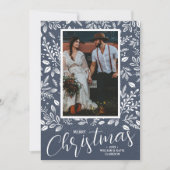 メリークリスマスボタニカルフォトデニム シーズンカード (正面)