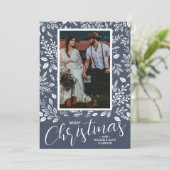 メリークリスマスボタニカルフォトデニム シーズンカード (スタンド正面)