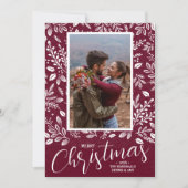 メリークリスマスボタニカルフォト シーズンカード (正面)