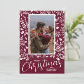 メリークリスマスボタニカルフォト シーズンカード (スタンド正面)