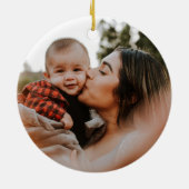 メリークリスマスボタニカルフローラ セラミックオーナメント (裏面)