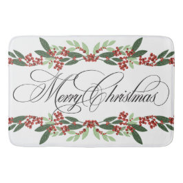 メリークリスマスボタニカルホリデー バスマット