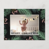 メリークリスマスボタニカルワンフォト ポストカード (正面)