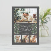 メリークリスマスボタニカル4フォトカード シーズンカード (スタンド正面)