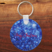 メリークリスマスボタン キーホルダー (正面)