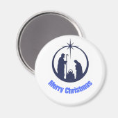 メリークリスマスボタン マグネット (正面/裏面)