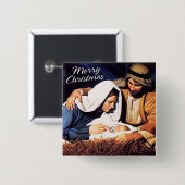 メリークリスマスボタン 缶バッジ (正面&裏面)