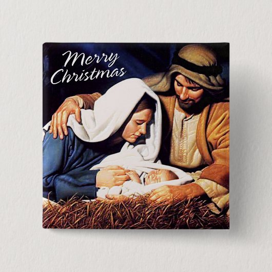 メリークリスマスボタン 缶バッジ (正面)