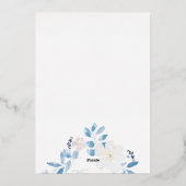 メリークリスマスボホウォーター色フレームライト 箔シーズンカード (裏面)