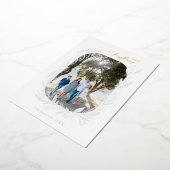 メリークリスマスボホウォーター色フレームライト 箔シーズンカード (回転した状態)