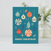 メリークリスマスボードブルレトロ サンキューカード (スタンド正面)