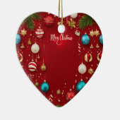 メリークリスマスボールセラミックオーナメント セラミックオーナメント (右)