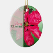 メリークリスマスポインセチアオーナメント セラミックオーナメント (右)