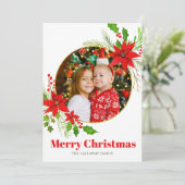 メリークリスマスポインセチアフェスティバル家族写真 シーズンカード (スタンド正面)