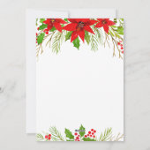 メリークリスマスポインセチアフェスティバル家族写真 シーズンカード (裏面)