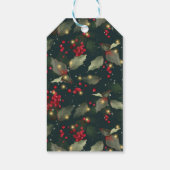 メリークリスマスポインセチアリースギフトラベル ギフトタグ (裏面)