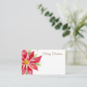 メリークリスマスポインセチア水カラー座席表 プレイスカード (スタンド正面)