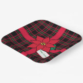 メリークリスマスポインセチア紙プレート ペーパープレート (傾斜あり)