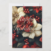 メリークリスマスポインセチア シーズンカード (正面)