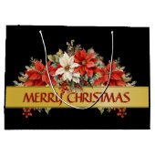 メリークリスマスポインセチア ラージペーパーバッグ (裏面)