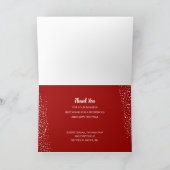 メリークリスマスポインセティアス・ビジネスありがとう カード (内部)