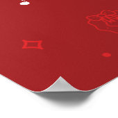 メリークリスマスポスター24x36 /ブラック ポスター (角)