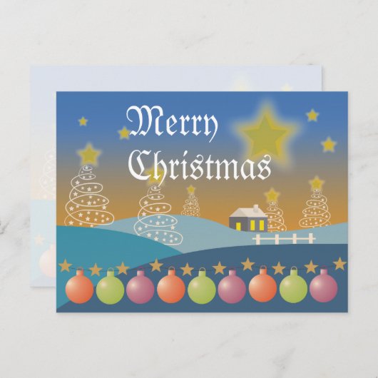 メリークリスマスポストカード シーズンポストカード (正面/裏面)