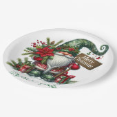 メリークリスマスポストカード ペーパープレート (アングル)