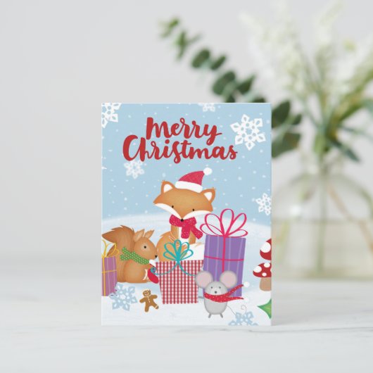 メリークリスマスポストカード ポストカード (スタンド正面)