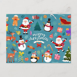 メリークリスマスポストカード ポストカード